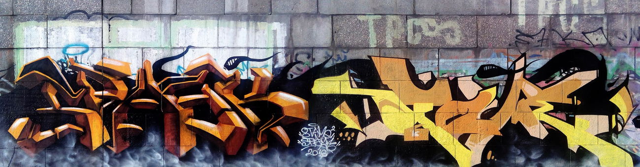 Graffiti Wall - Photo by Stame2 - spayk, stame2, kiev (2016)