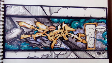 Graffiti Sketch - Photo by Stame2 - stame2, stame, stm2 (2016)