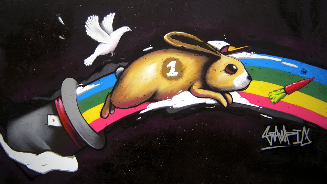 Graffiti Wall - Photo by Stampio - stampio, russia, bunny (2013)