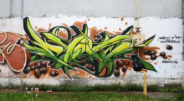 Graffiti Wall in Cheboxary - Photo by Stan