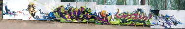 Graffiti Wall in Cheboxary - Photo by Stan