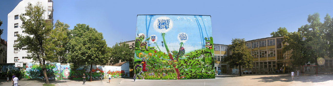 Graffiti Wall in Belgrade - Photo by Stan