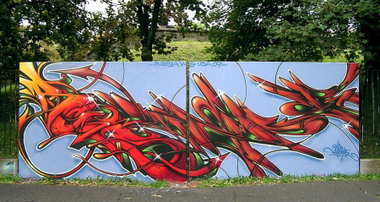 Graffiti Wall in Lodz - Photo by Stan