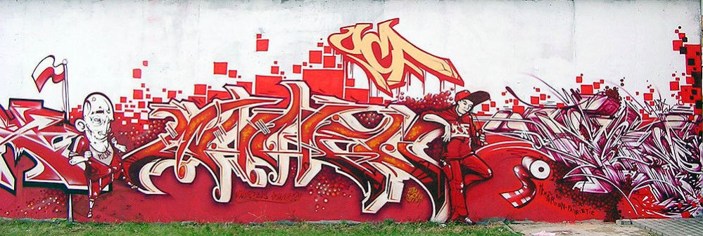 Graffiti Wall in Lodz - Photo by Stan