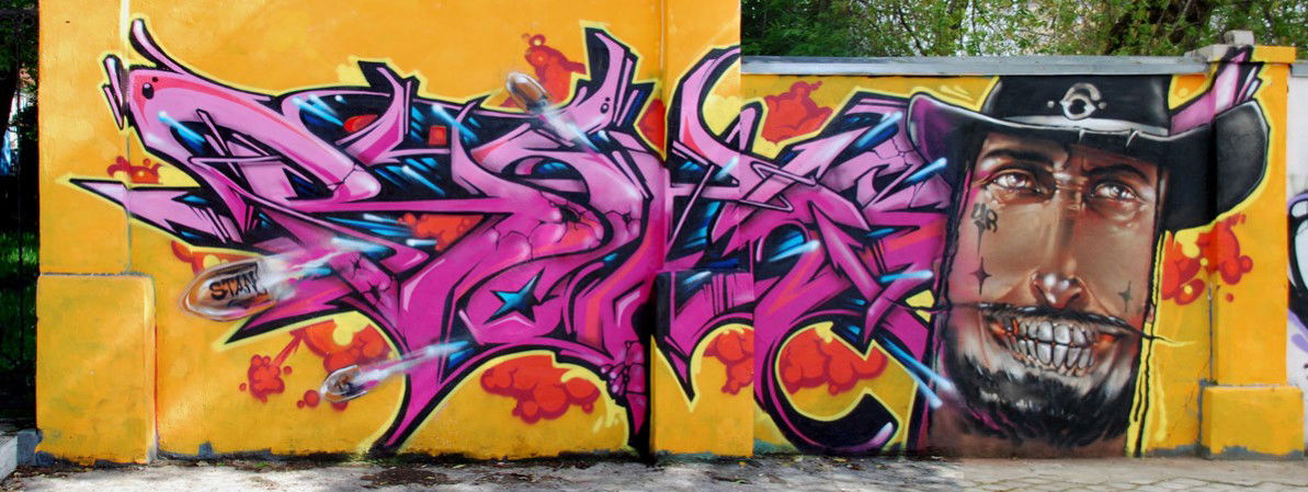 Graffiti Wall in Ivanovo - Photo by Stan