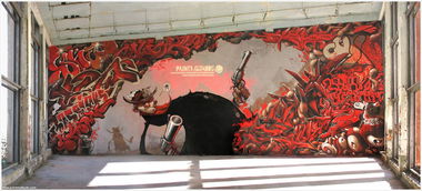 Graffiti Wall in Barnaul - Photo by Stan