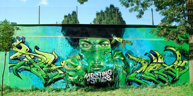 Graffiti Wall in Lublin - Photo by Stan