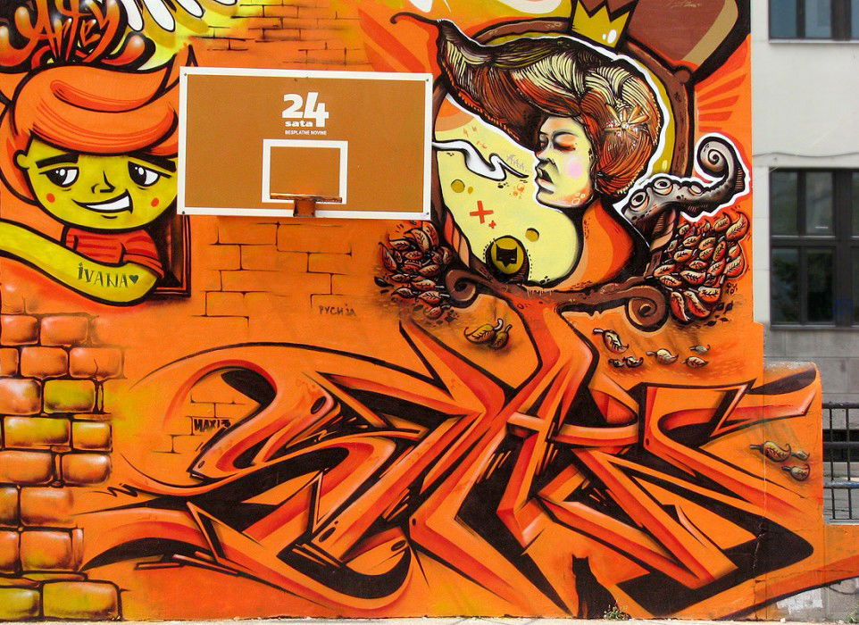 Graffiti Wall in Belgrade - Photo by Stan