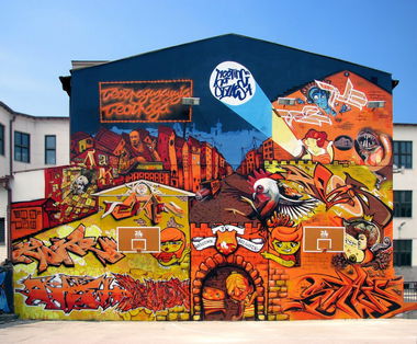 Graffiti Wall in Belgrade - Photo by Stan