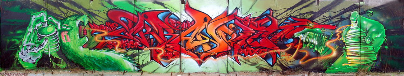 Graffiti Wall in N.Novgorod - Photo by Stan