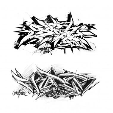 Graffiti Sketch in N.Novgorod - Photo by Stan - wuper, stan, wildstyle (2013)