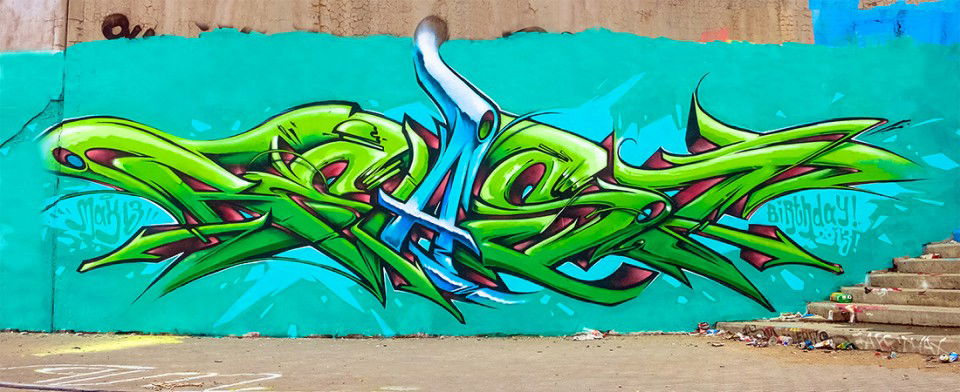 Graffiti Wall in Nizhny Novgorod - Photo by Stan (2013)