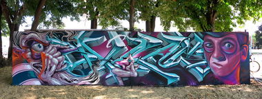 Graffiti Wall in Banja Luka - Photo by Stan - banya, luka, mr.zero