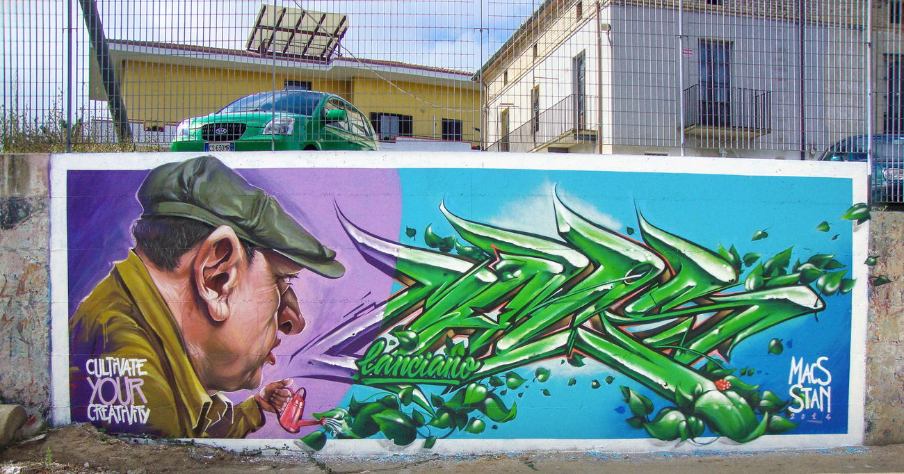 Graffiti Wall in Lanciano - Photo by Stan - macs, stan, italy (2014)