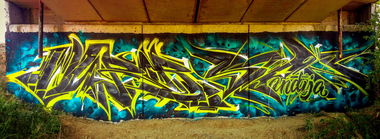 Graffiti Wall in Indjia - Photo by Stan (2017)