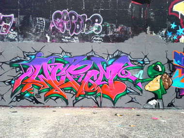 Graffiti Wall - Photo by StanLee - swa, BdTn, worm (2013)