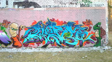 Graffiti Wall - Photo by StanLee - swa, bdtn, worm (2014)