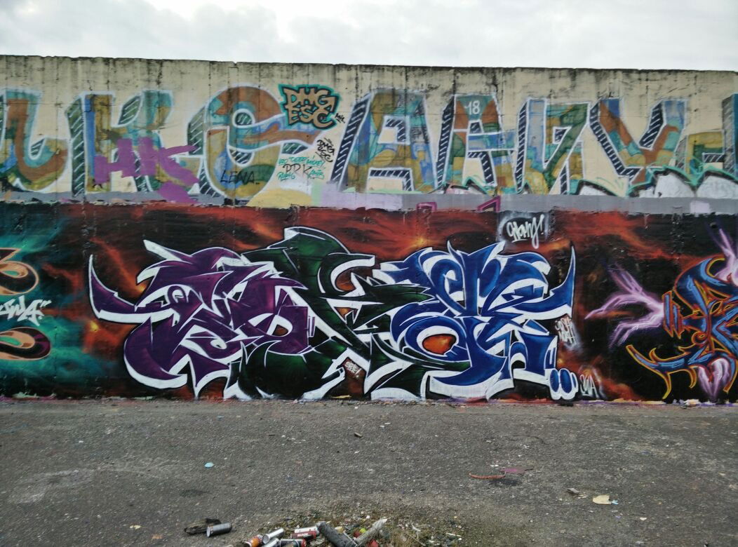 Graffiti Wall - Photo by StanLee - worm, swa, bdtn (2015)