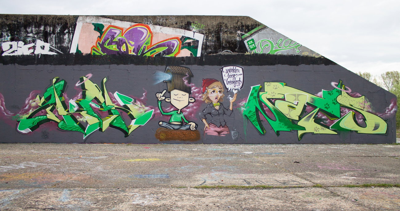 Graffiti Wall - Photo by Stan_Nats - sken, gerdie, stereoheat (2015)