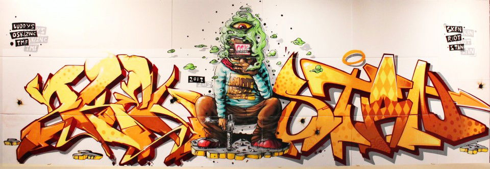 Graffiti Wall - Photo by Stan_Nats - sken, skenar, riot