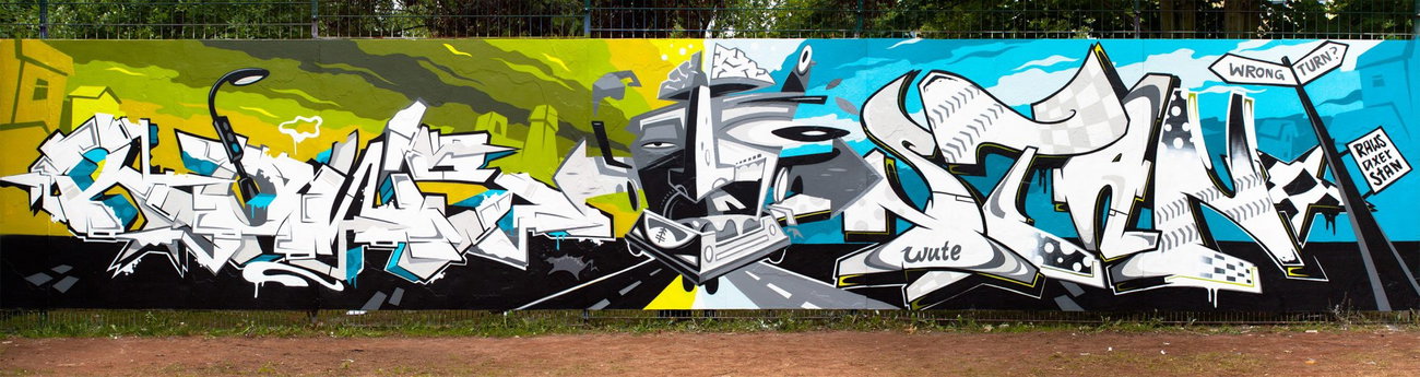 Graffiti Wall in Dresden - Photo by Stan_Nats - raws, axer, stan (2013)