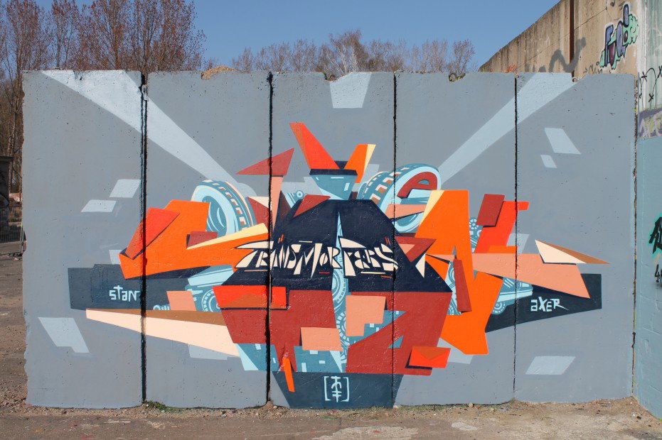 Graffiti Wall in Berlin - Photo by Stan_Nats - axer, stan, tmf (2012)