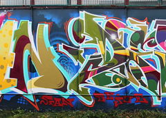 Graffiti Wall in Berlin - Photo by Stan_Nats - Stan-Nats, Dejoe (2013)