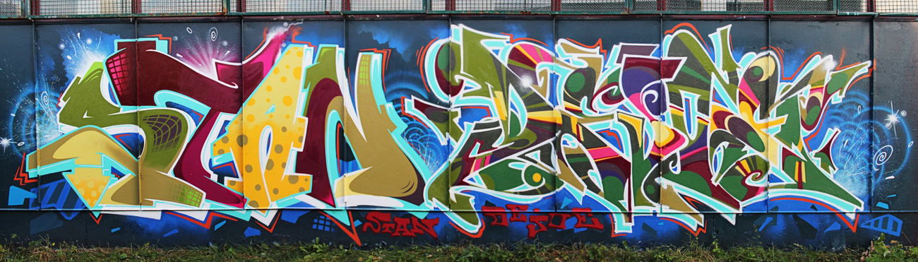 Graffiti Wall in Berlin - Photo by Stan_Nats - Stan-Nats, Dejoe (2013)