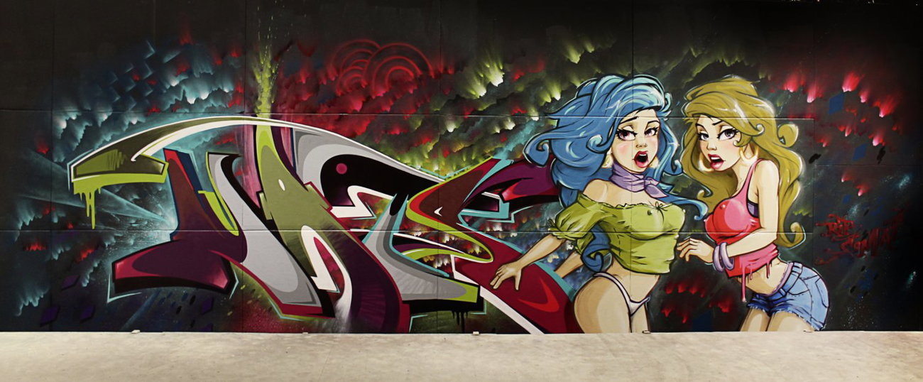 Graffiti Wall - Photo by Stan_Nats - orbit, stereo, heat (2013)