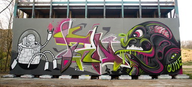 Graffiti Wall - Photo by Stan_Nats - timrobot, stan, cuke (2014)