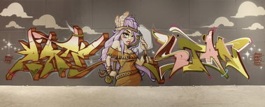 Graffiti Wall - Photo by Stan_Nats - akte, orbit, stan (2014)