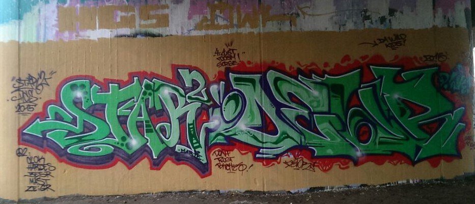 Graffiti Wall - Photo by Startwo - STAR2, &, DEWR (2015)