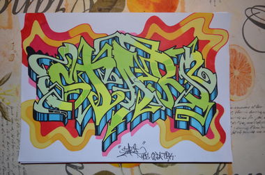 Graffiti Wall - Photo by Startwo - Sketch (2019)