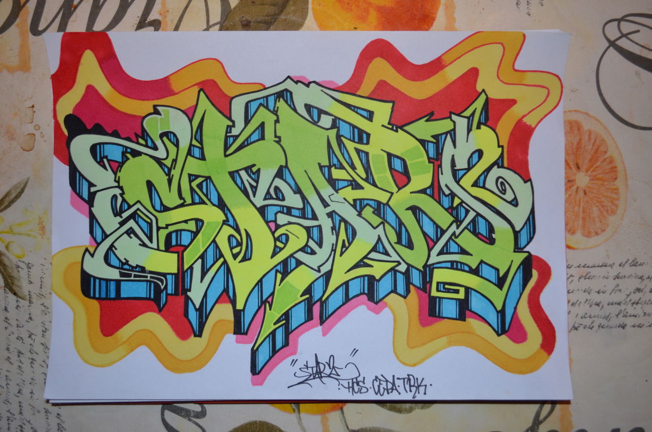 Graffiti Wall - Photo by Startwo - Sketch (2019)