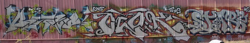 Graffiti Wall - Photo by Startwo - Beser, Clok, Star2