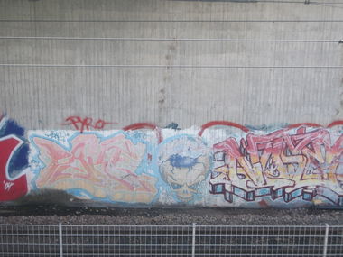 Graffiti Wall in Heidelberg - Photo by Statist - pake, nose, oldskoll