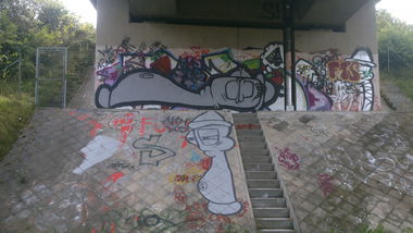 Graffiti Bombing - Photo by StayHigh - FTS, StayHigh