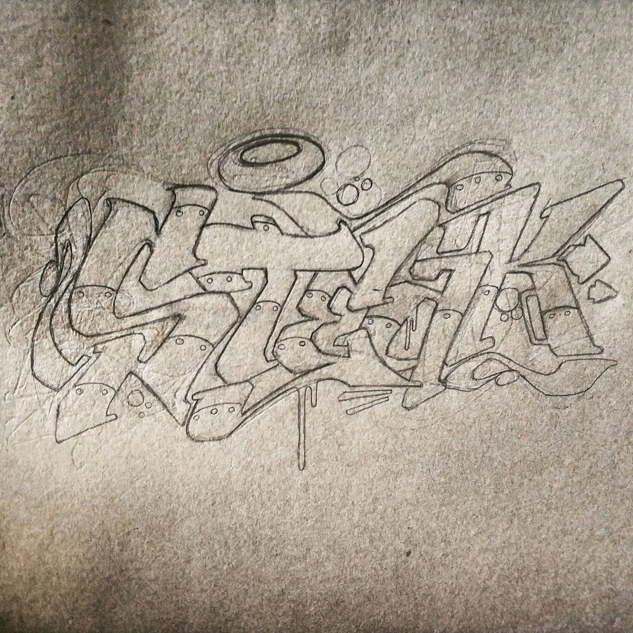 Graffiti Sketch - Photo by SteakOne (2019)