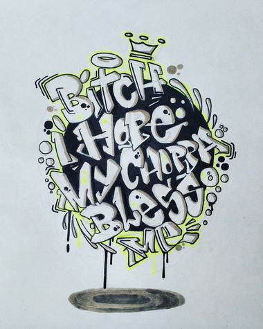 Graffiti Sketch - Photo by SteakOne - munich, steakone (2018)