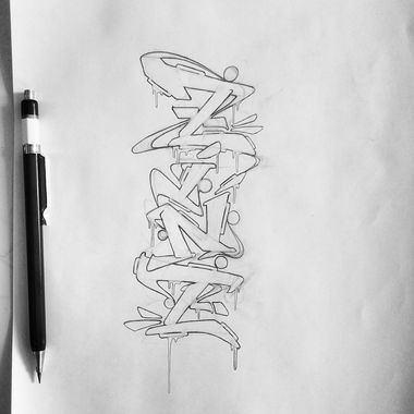 Graffiti Sketch - Photo by SteakOne - steak, steakone, munich (2020)