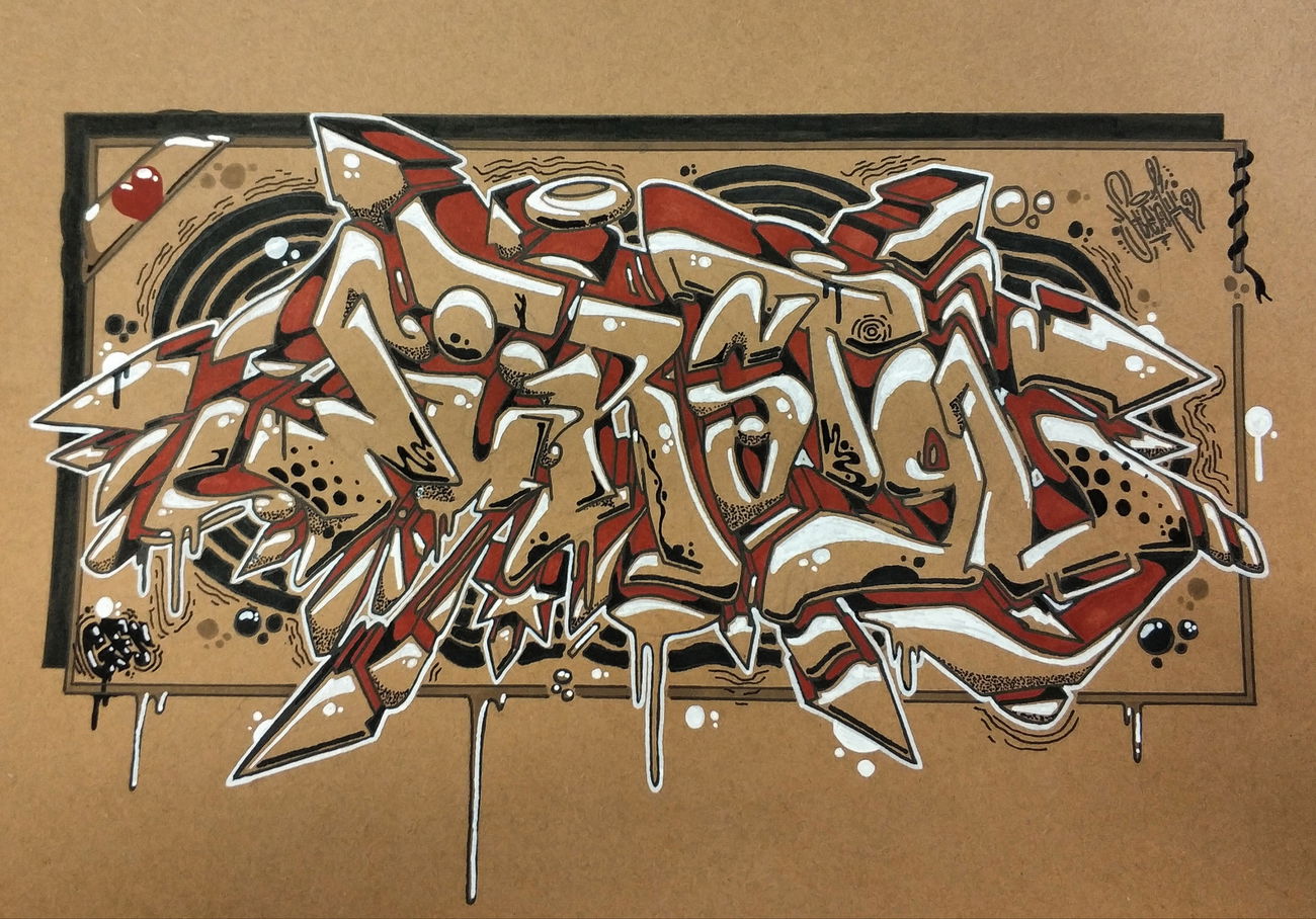 Graffiti Sketch - Photo by SteakOne - steakone, munich, steak (2019)