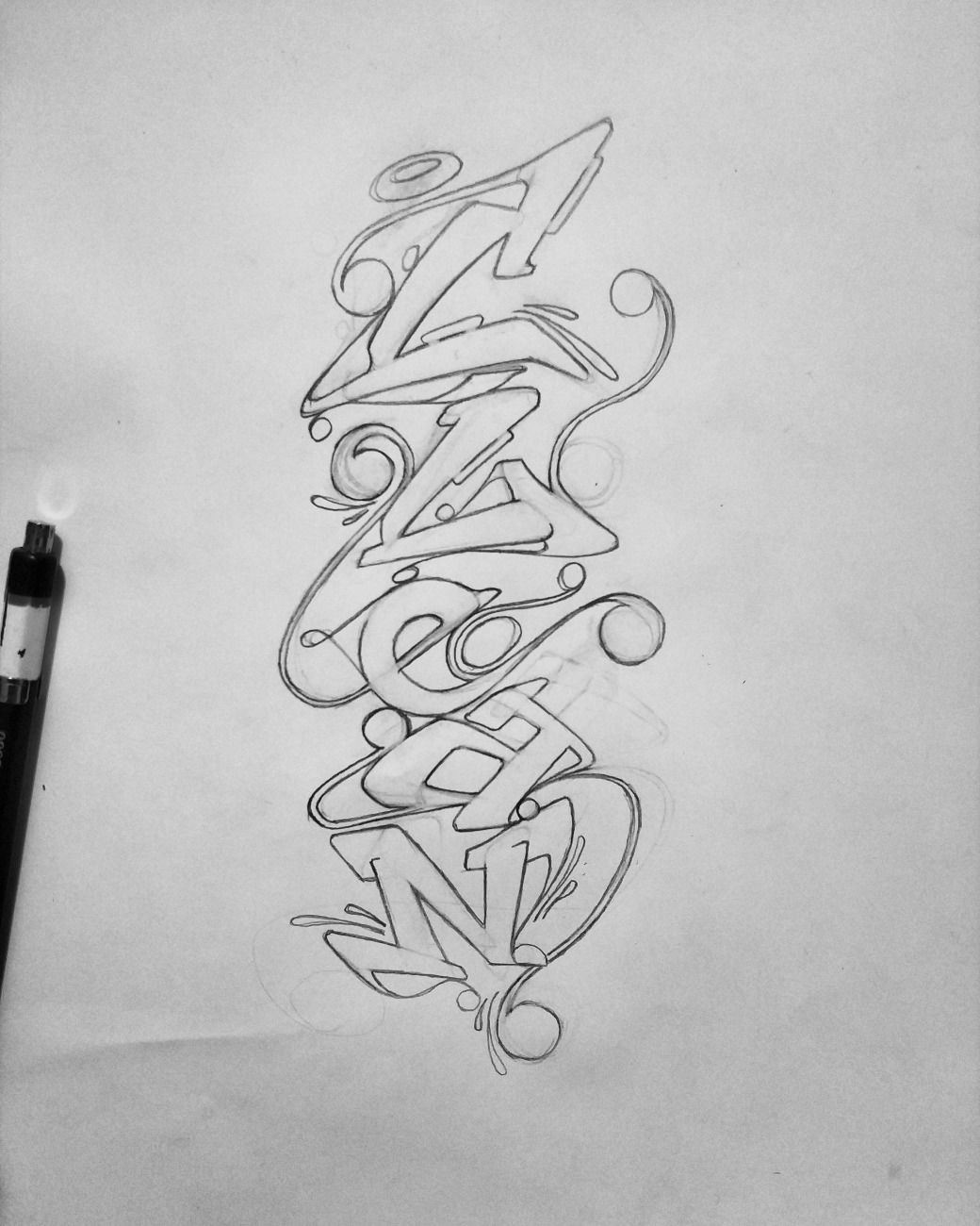 Graffiti Sketch - Photo by SteakOne - steak, steakone, munich (2020)