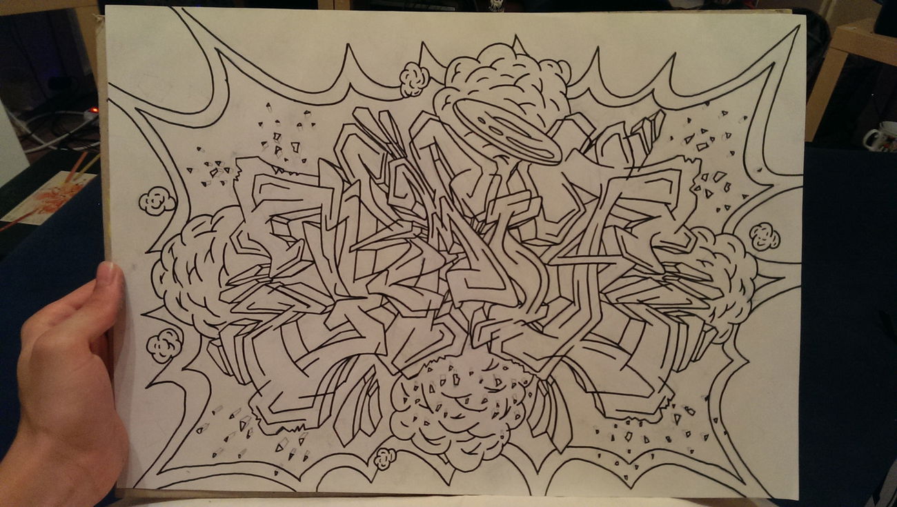 Graffiti Sketch - Photo by SteakOne - münchen, munich, steak (2016)