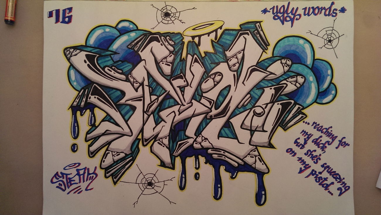 Graffiti Sketch - Photo by SteakOne (2016)
