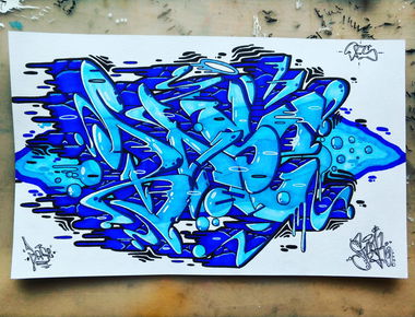 Graffiti Sketch - Photo by SteakOne - steakone, munich, dfs (2018)