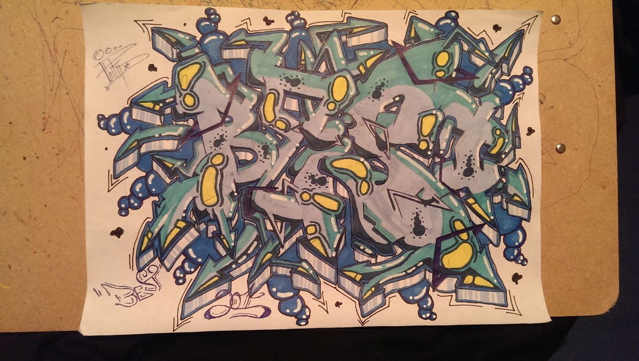 Graffiti Sketch - Photo by SteakOne - münchen, munich, steak (2016)