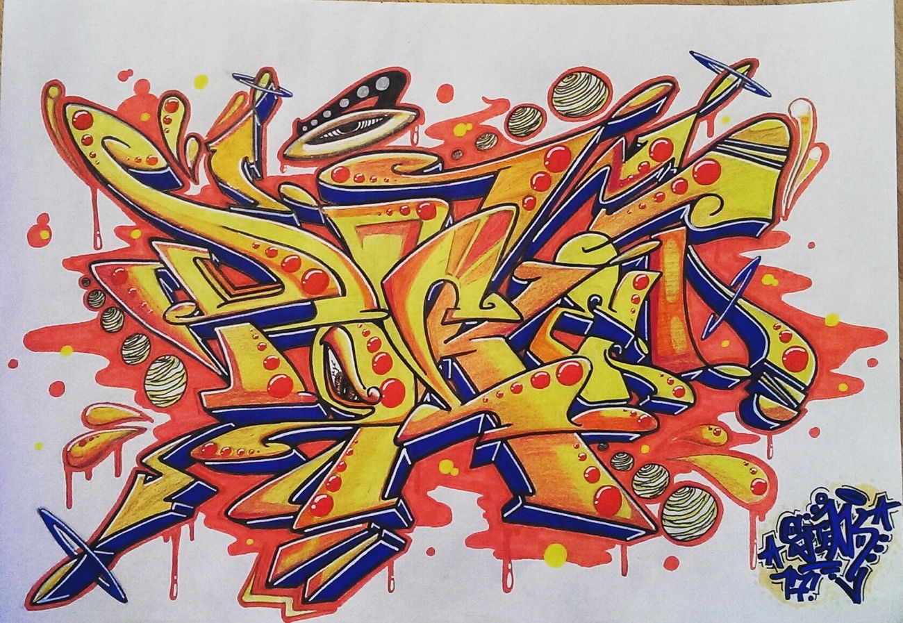 Graffiti Sketch - Photo by SteakOne - steakone, munich, münchen (2017)