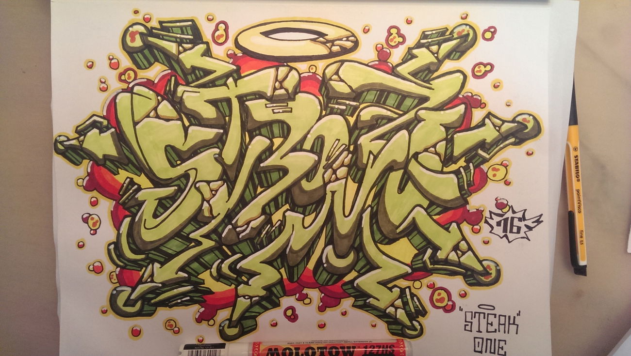 Graffiti Sketch - Photo by SteakOne (2016)