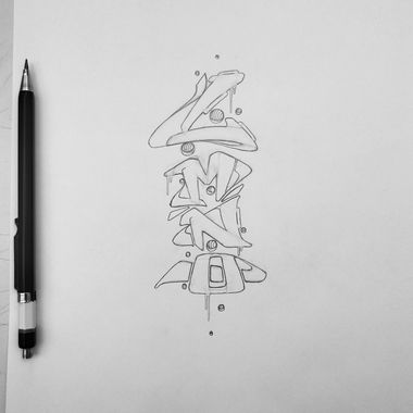 Graffiti Sketch - Photo by SteakOne - steak, steakone, munich (2020)