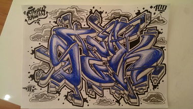 Graffiti Sketch - Photo by SteakOne - münchen, munich, steak (2016)